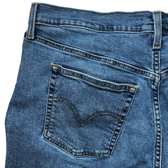 Levi’s Ribcage Straight Ankle Size 18W Medium Wash Raw Hem Wide Leg Crop - Picture 10 of 15